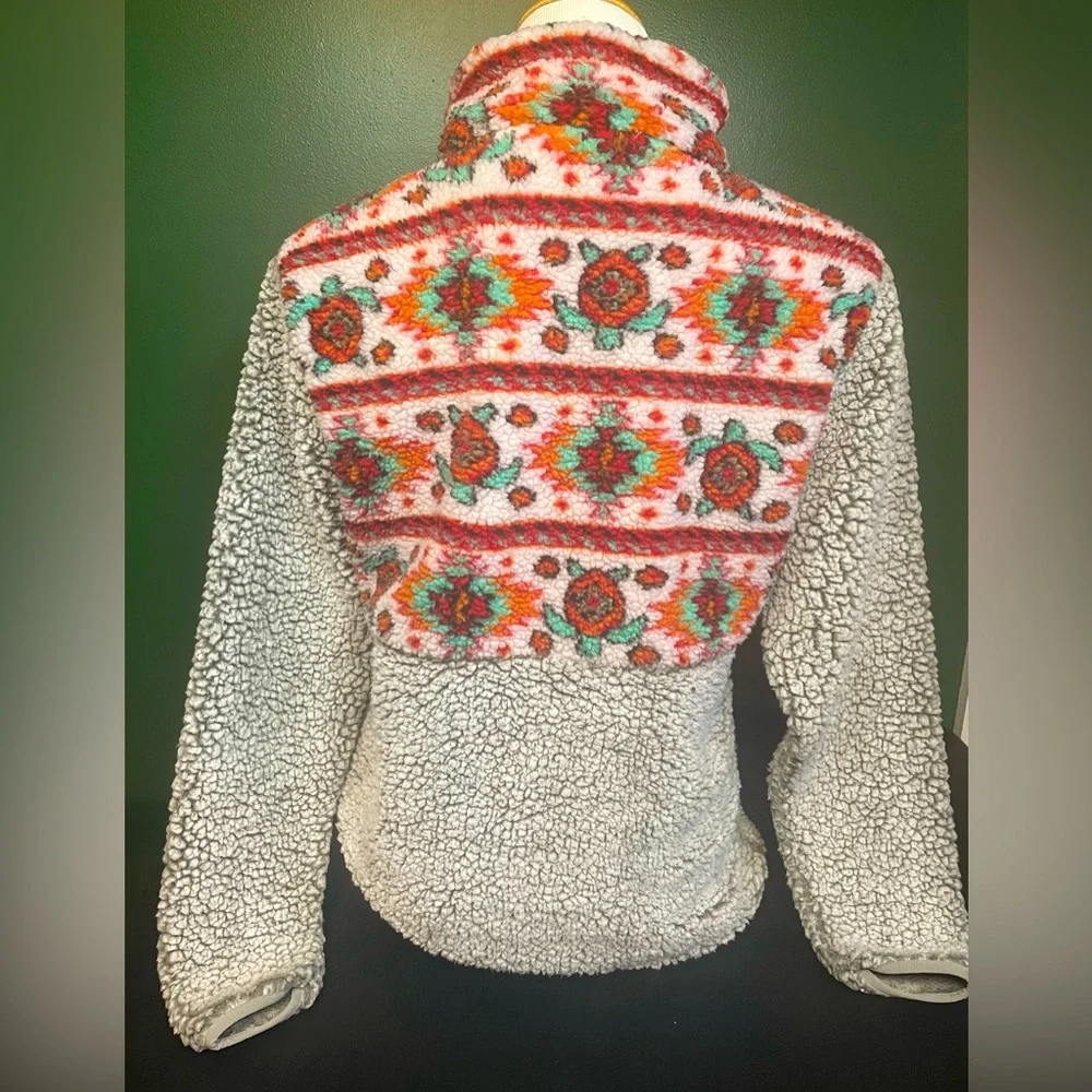 Simply Southern Aztec Sherpa Half Zip Size Small - Picture 2 of 4